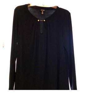Navy blue JONES NEW YORK blouse(M)